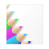 Farbige Stifte Notepad Notizblock (Vorderseite)