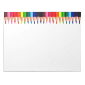 Farbige Stifte Notizblock (Vorderseite)
