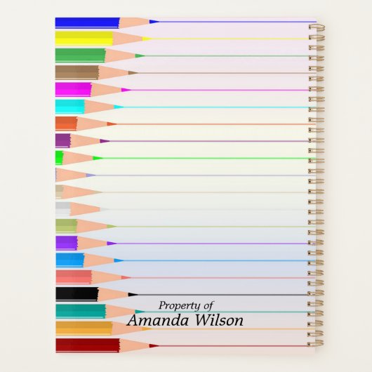 Farbige Stifte Planer (Rückseite)
