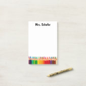 Farbige Stifte Post-it-Hinweise Post-it Klebezettel (Auf Schreibtisch)