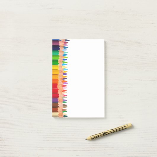 Farbige Stifte Post-it Klebezettel (Auf Schreibtisch)