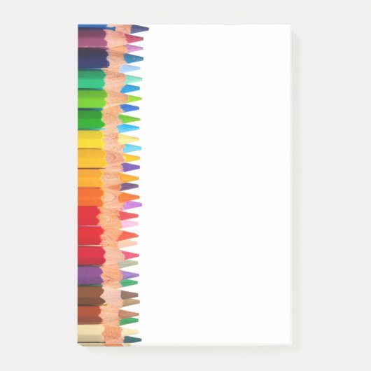 Farbige Stifte Post-it Klebezettel (Vorderseite)