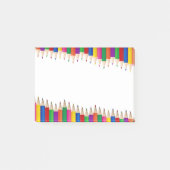 Farbige Stifte Post-it Klebezettel (Vorderseite)