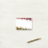 Farbige Stifte Post-it Klebezettel (Auf Schreibtisch)