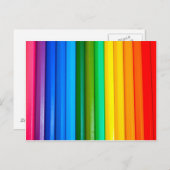 Farbige Stifte Postkarte (Vorne/Hinten)