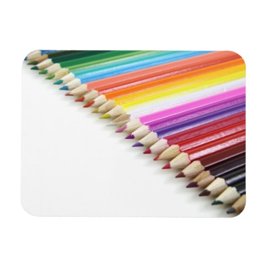 Farbige Stifte Premium Magnet (Horizontal)