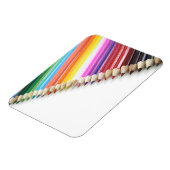 Farbige Stifte Premium Magnet (Linke Seite)