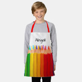 Farbige Stifte Schürze (Getragen)