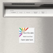 Farbige Stifte - Speichern Sie das Datum der Vorla Magnet (In Situ (Geschirrspüler))