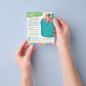 Farbige Stifte Sterne Kunst Klassen Tutor Flyer (Gruppe)