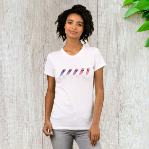 Farbige Stifte T - Shirt der Frauen