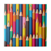 Farbige Stifte Tile Fliese (Vorderseite)