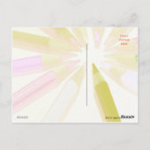 Farbige Stifte zum Geburtstag Postkarte (Rückseite)