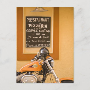 Farbige Straßen in Villefranche. In der Nähe von N Postkarte