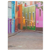 Farbige Straßenszene Klemmbrett (Rückseite)