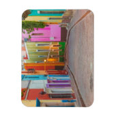 Farbige Straßenszene Magnet (Vertikal)