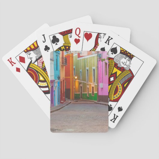 Farbige Straßenszene Spielkarten (Rückseite)