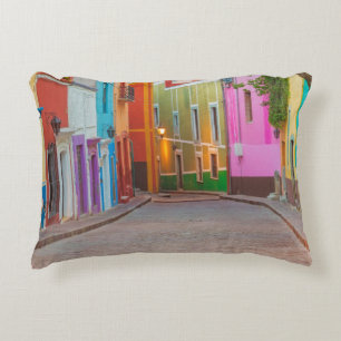 Farbige Straßenszene Zierkissen