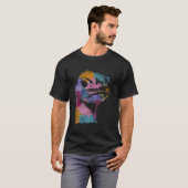 Farbige Strauße T-Shirt (Vorne ganz)