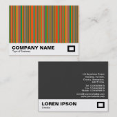 Farbige Streifen 01 Visitenkarte (Vorne/Hinten)