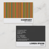Farbige Streifen 02 Visitenkarte (Vorne/Hinten)