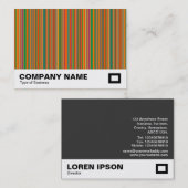 Farbige Streifen 02 Visitenkarte (Vorne/Hinten)