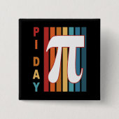 Farbige Streifen 3,14 pi Tag Button (Vorderseite)