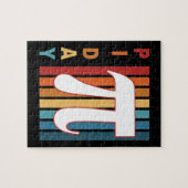 Farbige Streifen 3,14 pi Tag Puzzle (Horizontal)