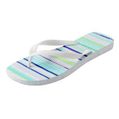 Farbige Streifen abstrakt Badesandalen (Schrägansicht)