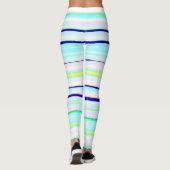 Farbige Streifen abstrakt Leggings (Rückseite)