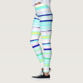Farbige Streifen abstrakt Leggings (Links)