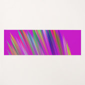 Farbige Streifen auf fuchsischem Hintergrund, mode Yogamatte (Vorderseite (Horizontal))