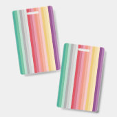 Farbige Streifen Ausweis (Front & Back)