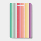 Farbige Streifen Ausweis (Back)