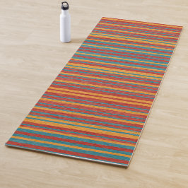 Farbige Streifen B Yogamatte
