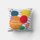 Farbige Streifen Babystasten Kissen (Rückseite)