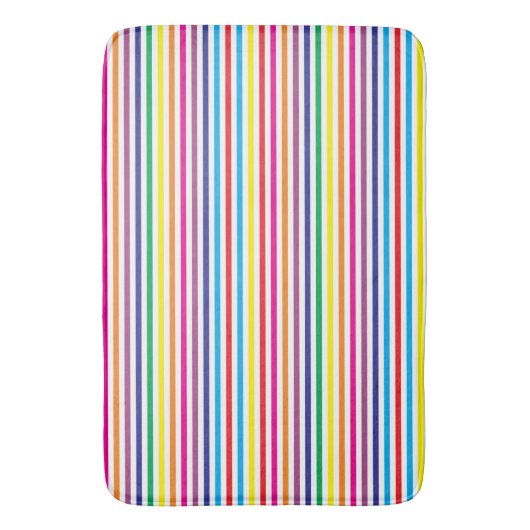 Farbige Streifen Badematte (Vorderseite Vertikal)