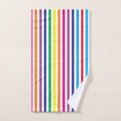 Farbige Streifen Badhandtuch Set (Handtuch)