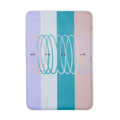 Farbige Streifen Bath Mat Badematte (Vorderseite Vertikal)