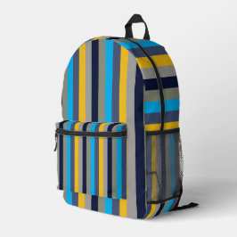 Farbige Streifen Bedruckter Rucksack