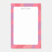 Farbige Streifen CUSTOM Chic Monogramm Personalisi Post-it Klebezettel (Vorderseite)
