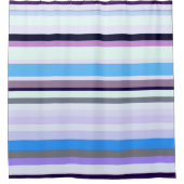 Farbige Streifen Duschvorhang (Vorderseite)