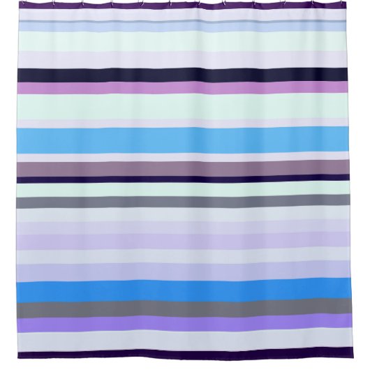 Farbige Streifen Duschvorhang (Vorderseite)