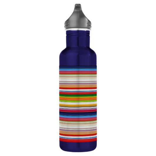 Farbige Streifen Edelstahlflasche (Rechts)