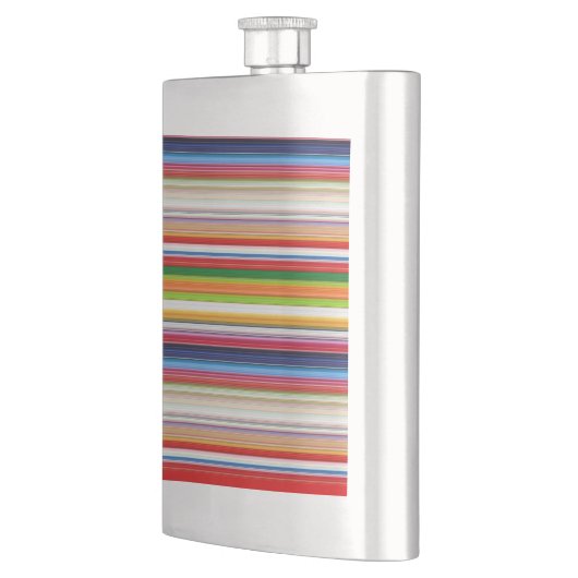 Farbige Streifen Flachmann (Links)