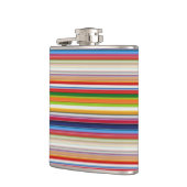 Farbige Streifen Flachmann (Links)