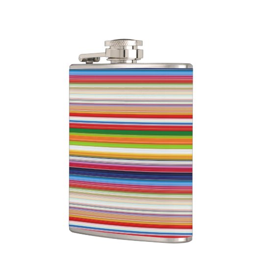 Farbige Streifen Flachmann (Links)