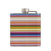 Farbige Streifen Flachmann (Rückseite)