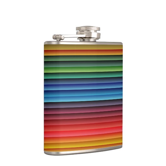 Farbige Streifen Flachmann (Rechts)