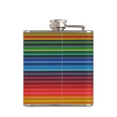 Farbige Streifen Flachmann (Rückseite)